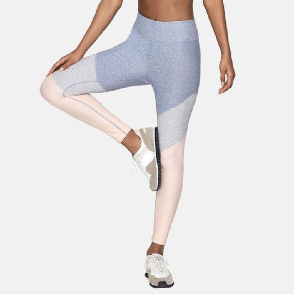 Outdoor Voices Spring Leggings Lake/Dove/Rose NWOT